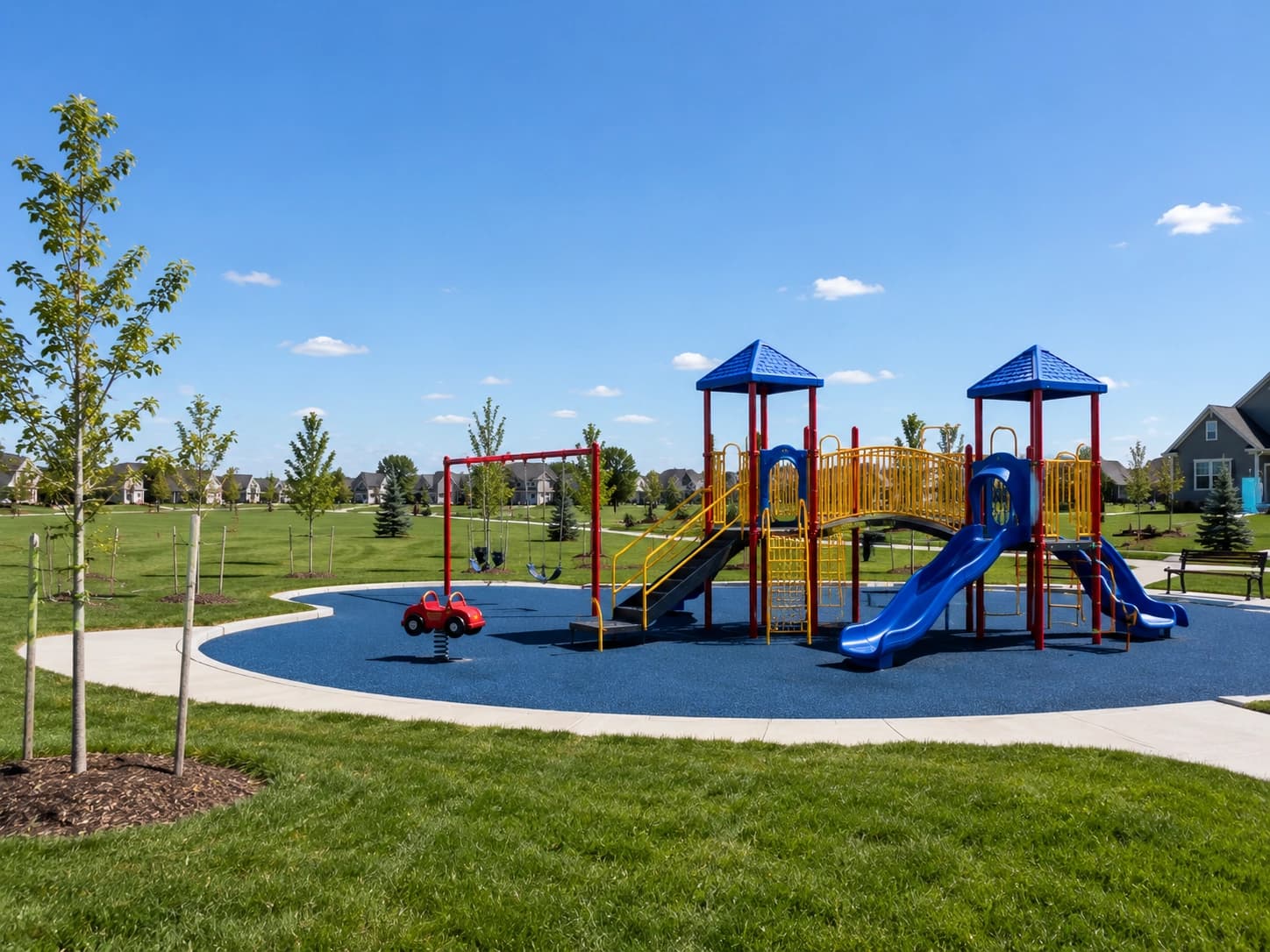 New neighborhood park in the Stonemill Farms development in Woodbury
