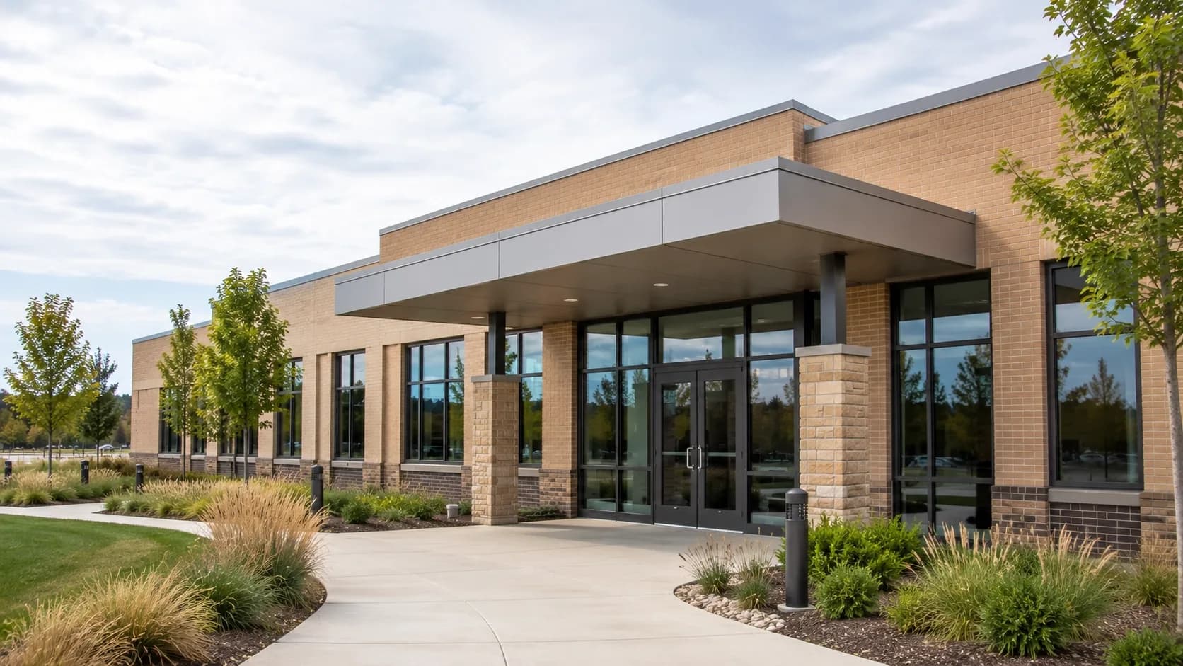 Exterior of a HealthPartners primary care clinic building in Woodbury, Minnesota